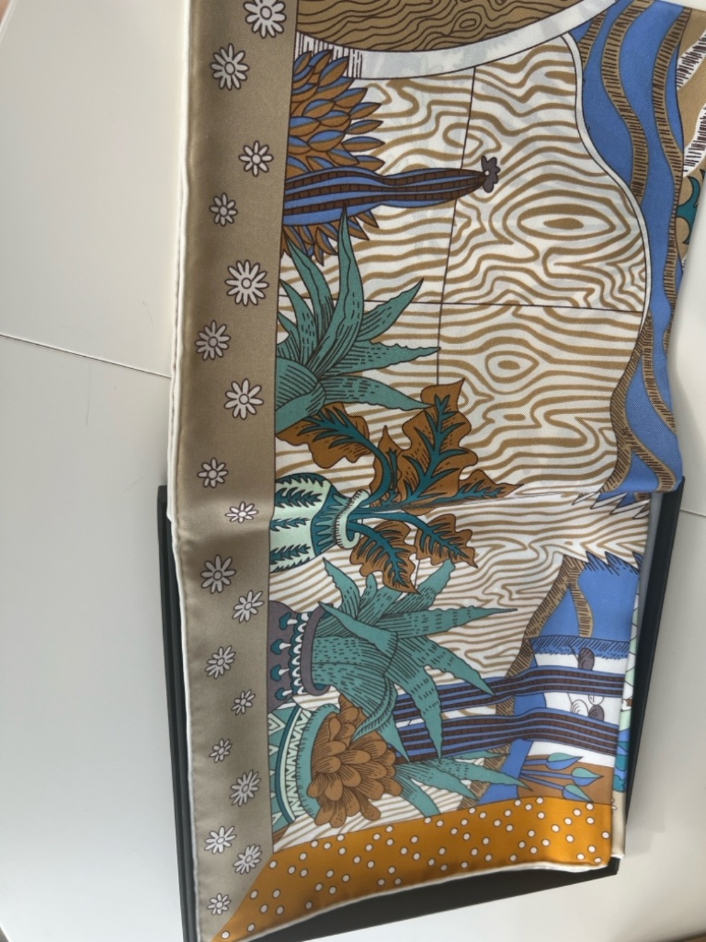 Carolina Lemke Mulberry Silk Boho Maximalist Statement Scarf - Picture 6 of 11